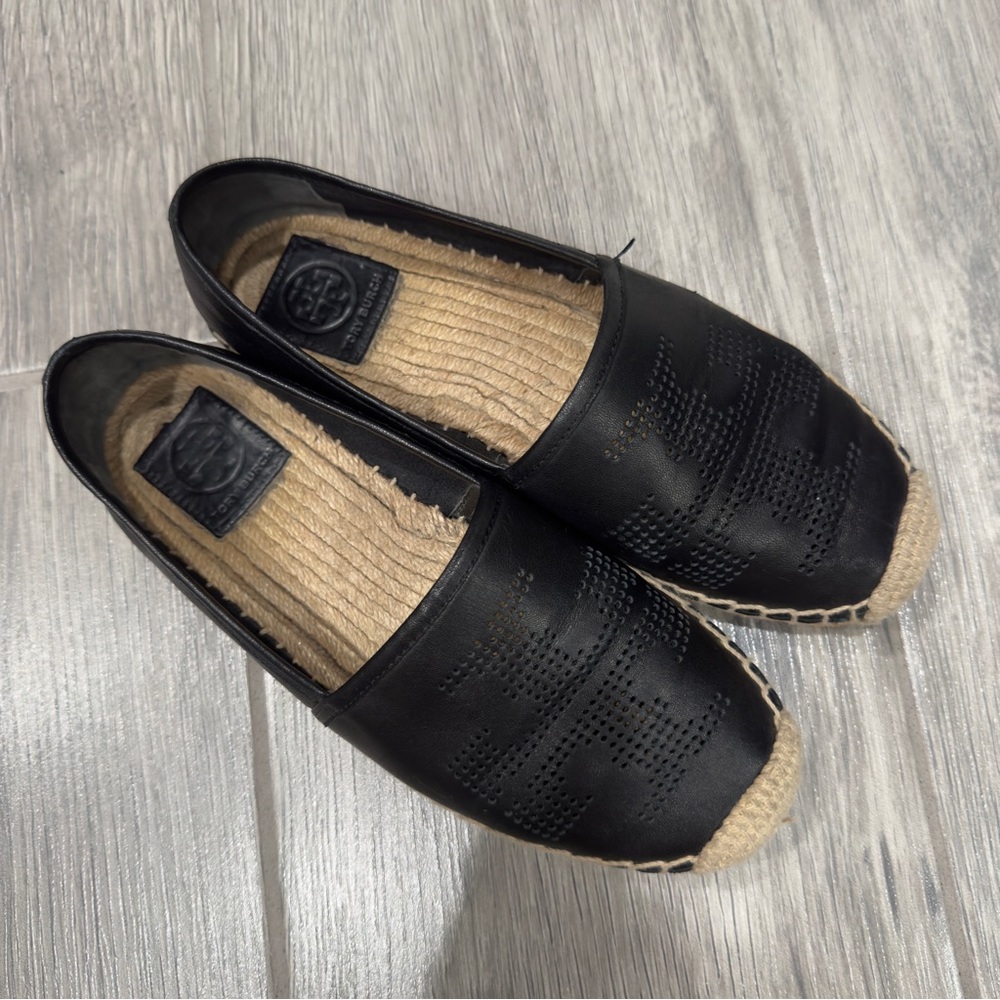 Tory Burch Black Espadrilles 6.5 Women